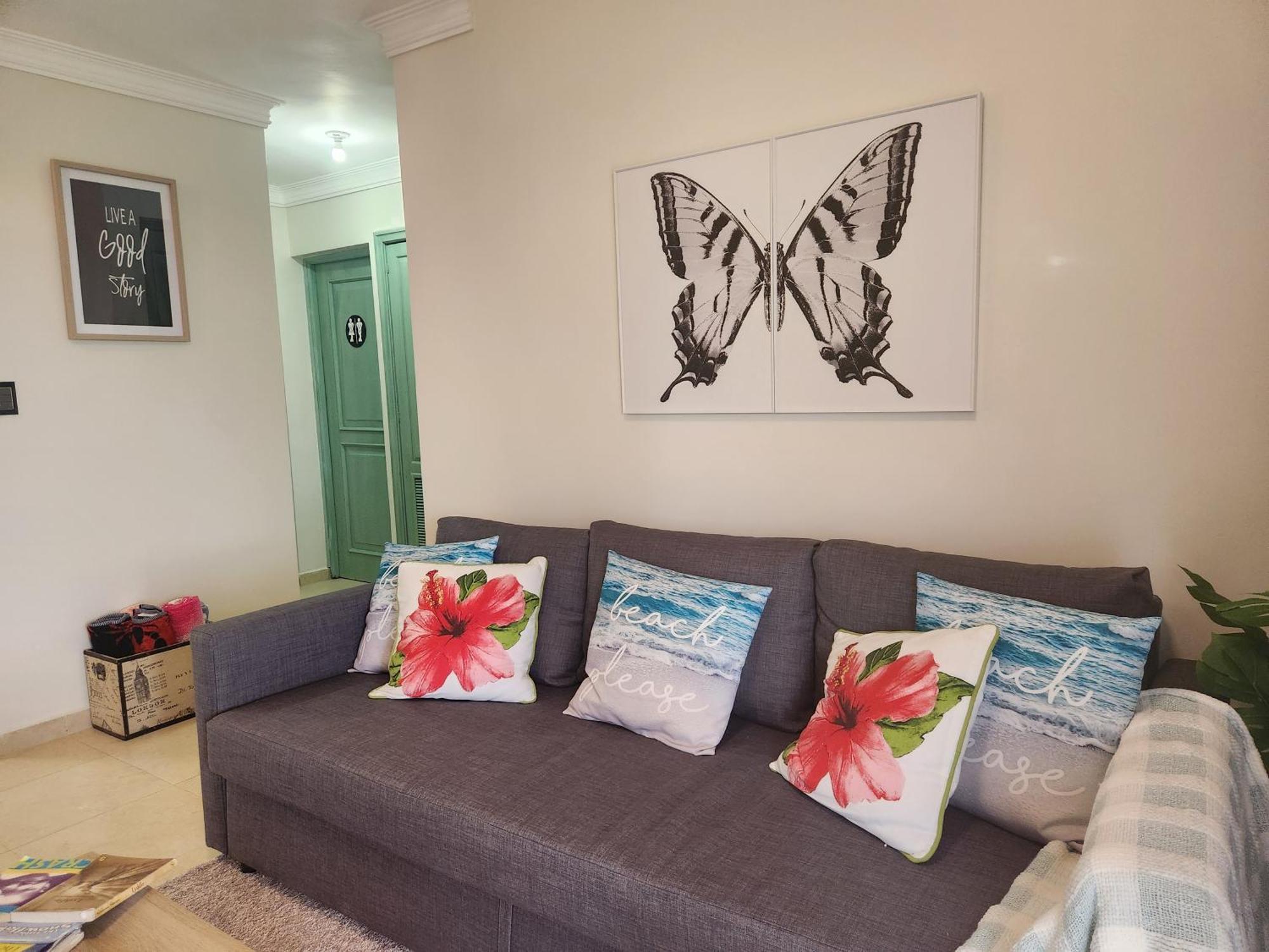 Casita Linda Larimar - 2Br Apartment With Rooftop, Bay Views, Fast Wifi, Near Beach In Barahona מראה חיצוני תמונה